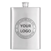 Flasque Logo de l'entreprise personnalisée et envoyer un t (devant)