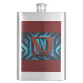 Flasque Logo Fierce Netflix sur Arrière - plan noir et ble (devant)