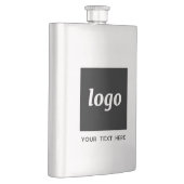 Flasque Logo Simple Avec Texte Professionnel Promotionnel (Droite)