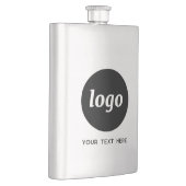 Flasque Logo Simple Avec Texte Professionnel Promotionnel (Droite)