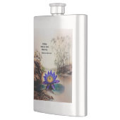 Flasque Lotus bleu émergeant des eaux boueuses (Vietnamien (Gauche)