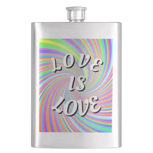 Flasque Love Is Love Fierté  (devant)
