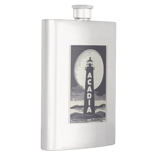 Flasque Lune phare du parc national Acadia (Droite)