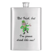 Flasque Lutin potable du jour de St Patrick drôle (devant)