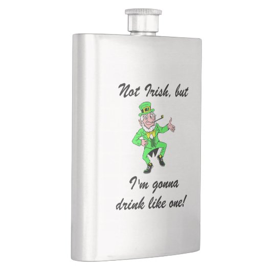 Flasque Lutin potable du jour de St Patrick drôle (Droite)