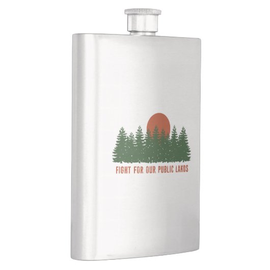 Flasque Lutter Pour Nos Terres Publiques (Droite)