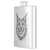 Flasque Lynx Wild Animal Nature Illustration Art tatouage (Gauche)