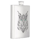 Flasque Lynx Wild Animal Nature Illustration Art tatouage (Droite)