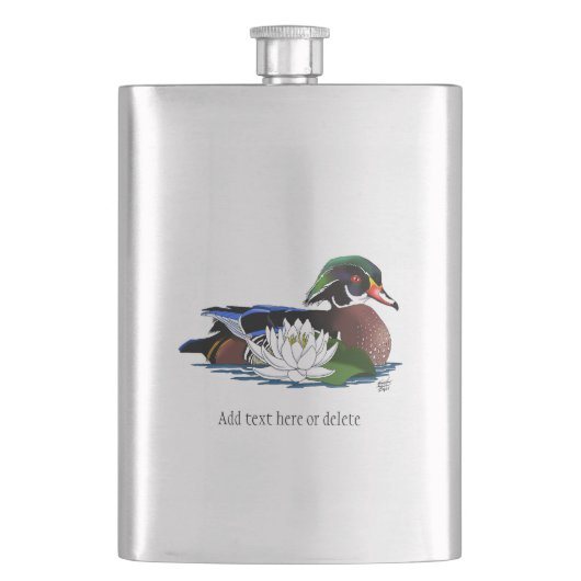 Flasque Lys d'eau de canard de bois (devant)