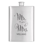 Flasque M. et Mme Fancy Script Flask (devant)