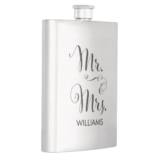Flasque M. et Mme Fancy Script Flask (Droite)