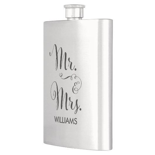Flasque M. et Mme Fancy Script Flask (Gauche)