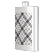 Flasque MacFarlane tartan noir blanc plaid (Gauche)