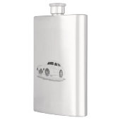 Flasque machine rétro (Gauche)