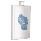 Flasque Madison, Wisconsin Wood Grain (Droite)