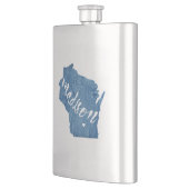 Flasque Madison, Wisconsin Wood Grain (Gauche)