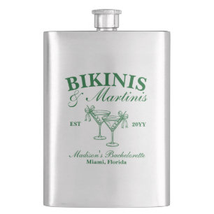Flasque Maillots de bain sur mesure et martinis pour enter