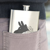 Flasque Main Silhouette Billy Chèvre (En situation)