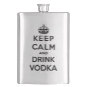 Flasque Maintenez vodka calme et de boissons (devant)