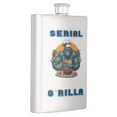 Flasque Maître de BBQ Serial G'rilla Amusant Jeu de Mots (Droite)