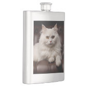 Flasque Majestic white cat (Droite)