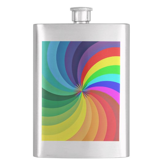 Flasque Mandala-46556 couleur arc-en-ciel (devant)