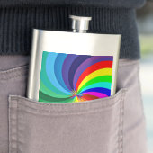 Flasque Mandala-46556 couleur arc-en-ciel (En situation)