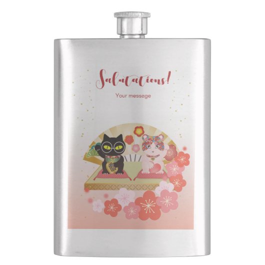 Flasque Maneki Neko Lucky Poiluna Classic (devant)