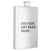 Flasque Mangez Propres. Ascenseur Lourd. Dormir. (Droite)