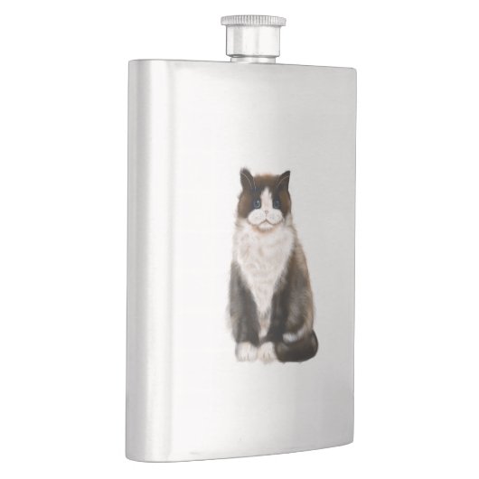 Flasque manx cat bi-col (Droite)