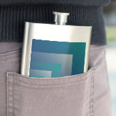 Flasque Marine gris turquoise (En situation)