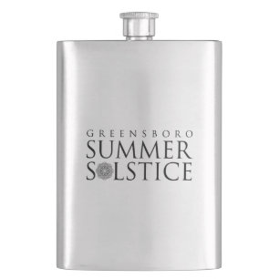 Flasque Marque estivale simple pour le solstice de Greensb