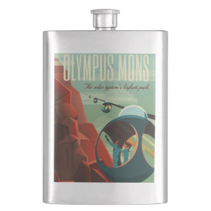 Flasque Mars Olympus Mons Système solaire Volcano le plus