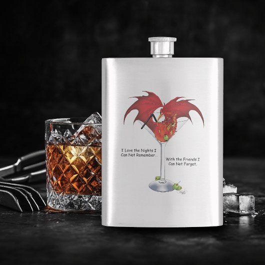 Flasque Martini Imaginaire Red Dragon