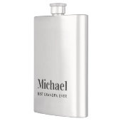 Flasque Meilleur grand-père jamais Monogrammé (Gauche)