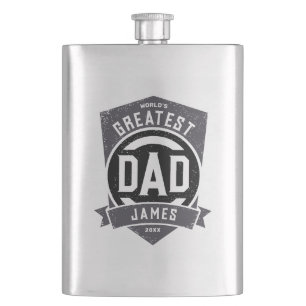 Flasque Meilleur papa jamais moderne cadeau Fête des pères
