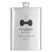 Flasque Meilleure Cravate Black Bow Homme