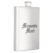 Flasque Memento Mori - Phrase latine (Droite)