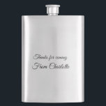 Flasque merci de venir ajouter un message texte<br><div class="desc">Conception</div>
