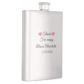 Flasque merci d'être venu nom du texte message  (Droite)