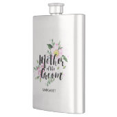 Flasque Mère du Mariage d'aquarelle rose Groom (Gauche)