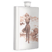 Flasque Mermaid Beach Gibson Girl Victorian Antique (Droite)