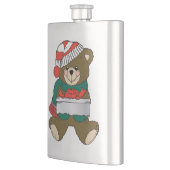 FLASQUE "MERY NOËL" TEDDDY BEAR (Gauche)