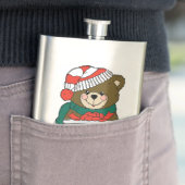 FLASQUE "MERY NOËL" TEDDDY BEAR (En situation)