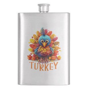 Flasque Mignonne Turquie Thanksgiving