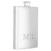 Flasque Minimalist Groomsman Gift Monogrammed (Droite)