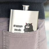 Flasque Mode grumeux sur drôle de gros chat (En situation)