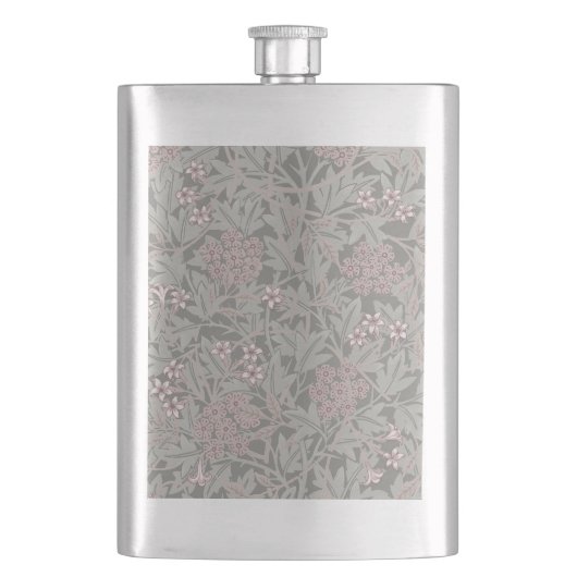 Flasque Modèle de fleur de jasmin de William Morris (devant)