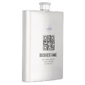Flasque Modèle de nom de logo d'entreprise de code QR pers (Droite)