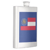 Flasque Modèle du drapeau de l'État de Géorgie (Droite)